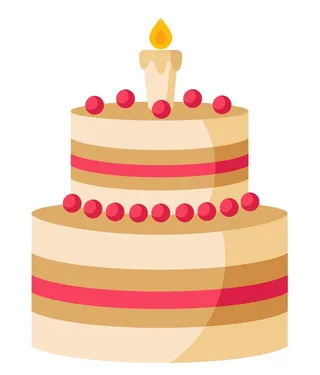 矢量免抠生日蛋糕
