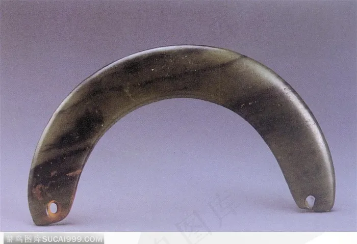 传统工艺-拱形绿色玉臂