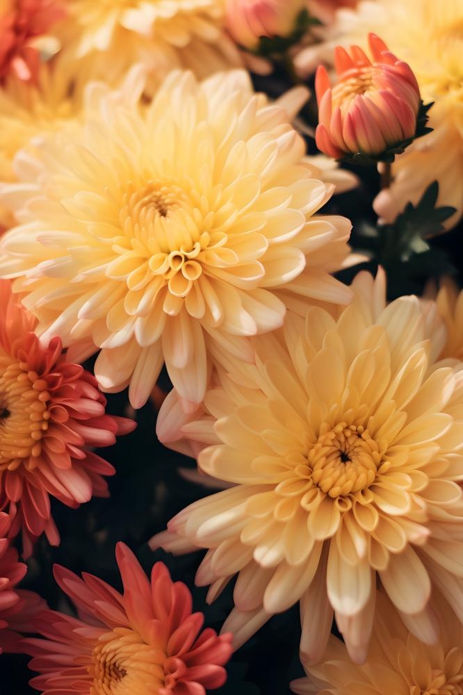 菊花光照摄影图