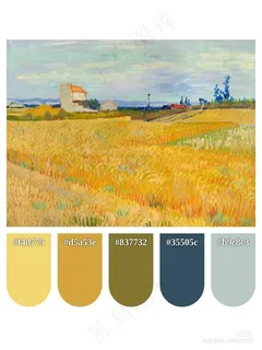 高质量插画配色色卡