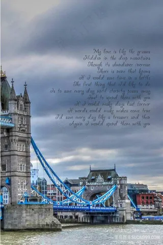 唯美天桥公园美景装饰画