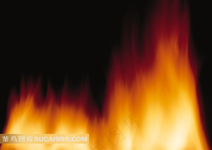 黑色背景的火焰素材
