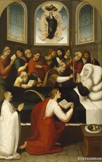 躺在病床上的妇人人物油画装饰画 躺在病床上的妇人人物油画装饰画