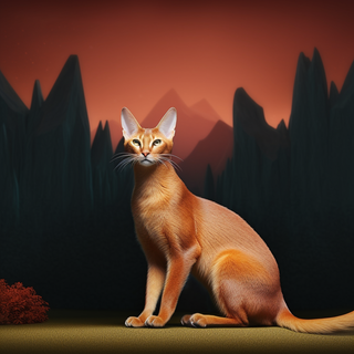 雀猫宠物猫摄影图