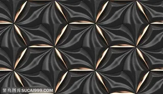 黑金花纹几何背景墙装饰装修图案