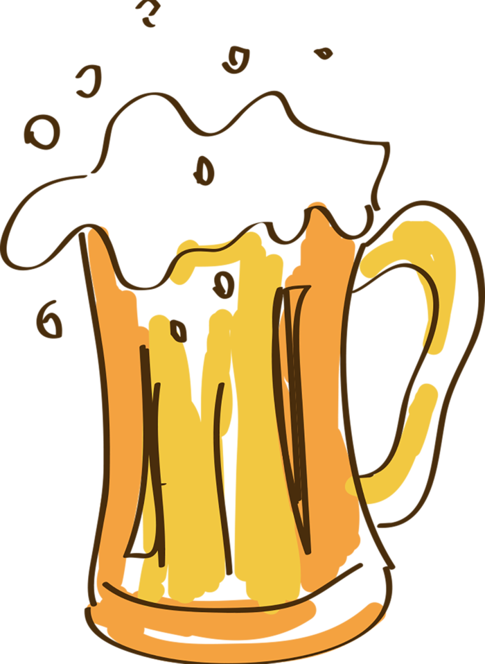 啤酒玻璃杯卡通