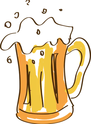 啤酒玻璃杯卡通