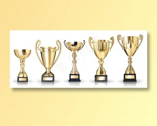 各种比赛金奖杯素材