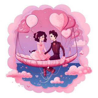 情人节520粉红爱心恋人情侣浪漫海报素材背景