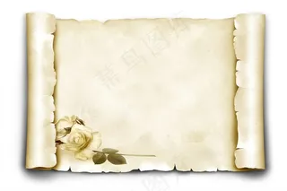 古典卷轴花朵素材