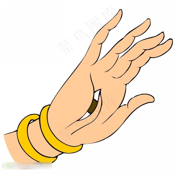 精美的观音手势素材