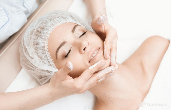 美容护肤模特面部护理高清美女