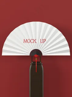 扇子折扇psd素材