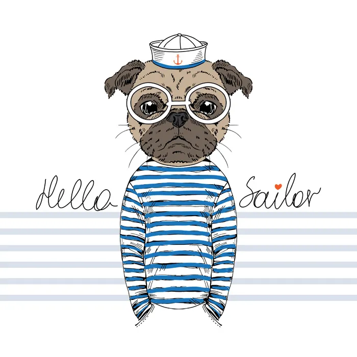 拟人动物 卡通头像eps,ai矢量模版下载