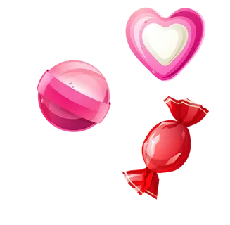 糖果心形星球情人节