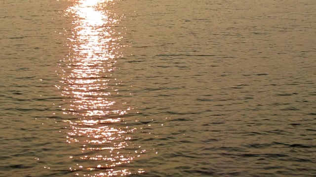 阳光反射, 水, 日落, 反射, 波浪, 湖