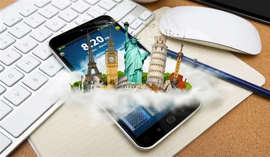 创意掌上科技网络旅游素材图 创意掌上科技网络旅游素材图
