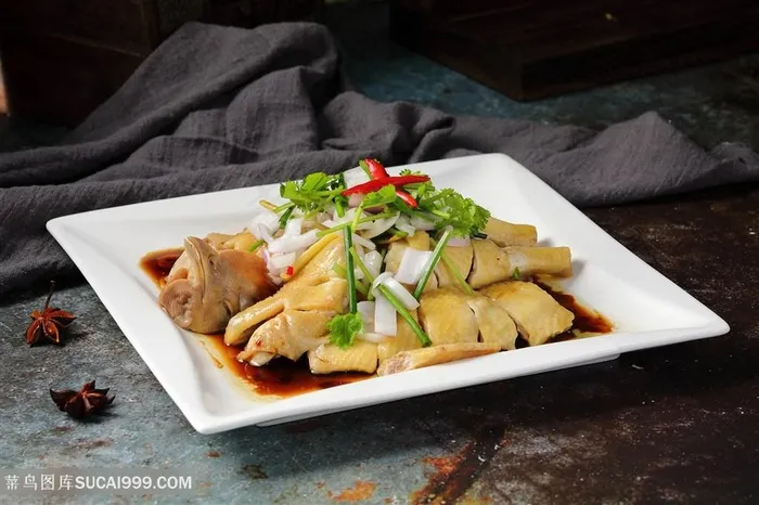 葱油淋鸡图片