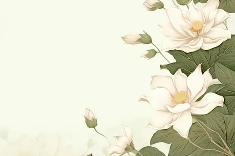 简洁淡雅荷花绿色清新背景 简洁淡雅荷花绿色清新背景