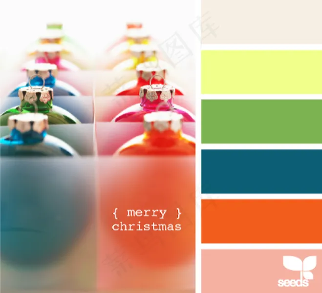 冬天系配色色卡色彩搭配