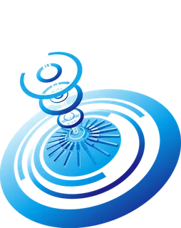 命中中心卡通简笔科技kv主视觉