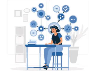 扁平化人物场景办公互联网等距ai矢量设计网页海报UI素材插画