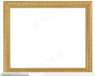 金边花纹相框