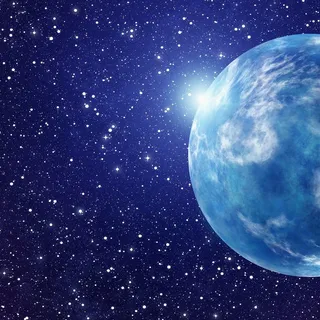 唯美宇宙星空中的地球 唯美宇宙星空中的地球