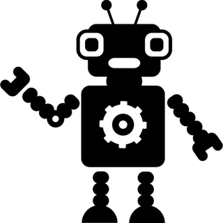 黑色机器人卡通少儿兴趣班