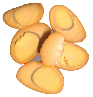 摆盘卤蛋盐焗蛋金黄色免抠元素实物摄影素材