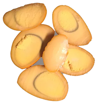 摆盘卤蛋盐焗蛋金黄色免抠元素实物摄影素材