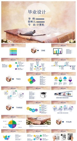 计算机毕业设计ppt模板预览图