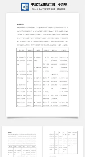 中班安全主题二则：不要用手揉眼睛