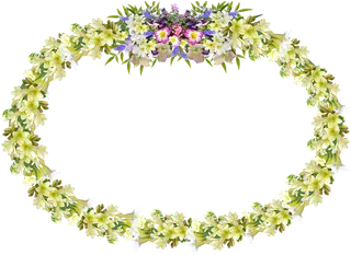 花朵花环春节装饰素材谷雨