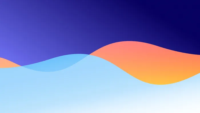 极简剪纸波浪弥散光渐变背景图设计素材