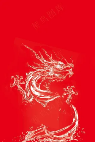 水花龙形图