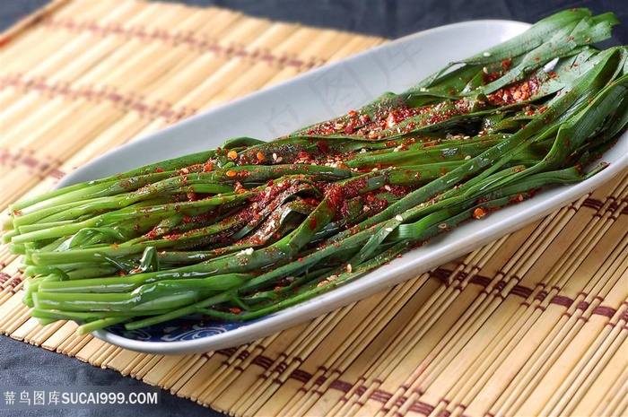 烧招牌烤韭菜