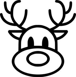 圣诞老人驯鹿 PNG免抠