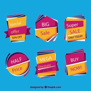 免抠促销特价标签