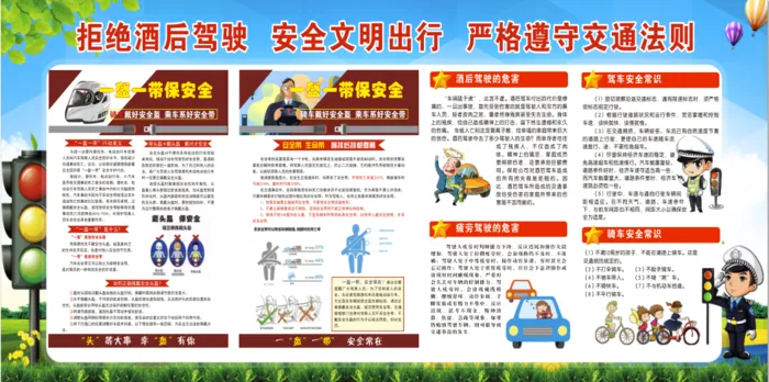 交通安全安全文明交通法cdr矢量模版下载