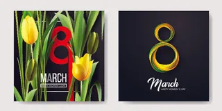 设计三八妇女节女神节背素材