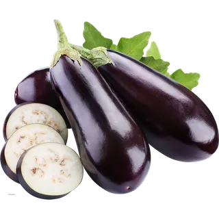 免抠新鲜茄子切片