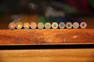 彩色铅笔及唯美铅笔构图高清图片