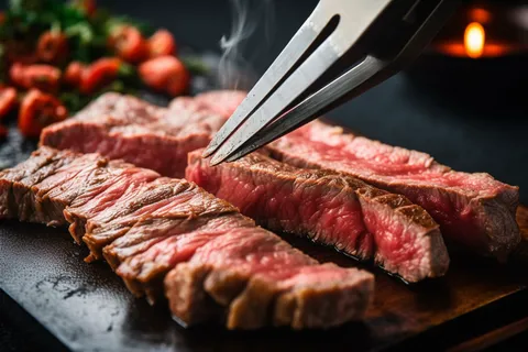 牛排铁板装盘美食摄影图 牛排铁板装盘美食摄影图