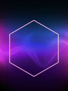 个性科技线条背景海报