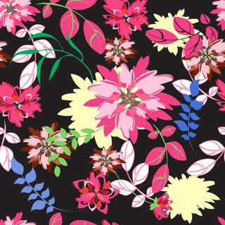 花卉唯美手绘花朵面料纹理手机壳布料面料印花服装矢量图案素材