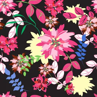 花卉唯美手绘花朵面料纹理手机壳布料面料印花服装矢量图案素材