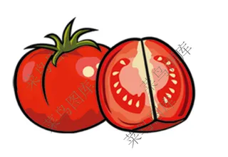西红柿抽象图