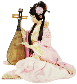 28 (5)免抠元素 免抠摄影 美女 人物 服装 古风 演奏