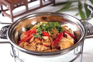 干锅美食焖锅湘菜麻辣香辣纸锅干锅千页豆腐